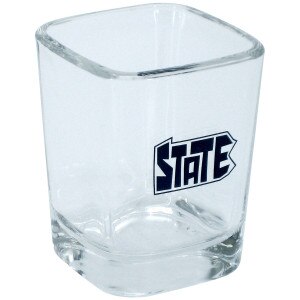 square shot glass with STATE inside PA state outline